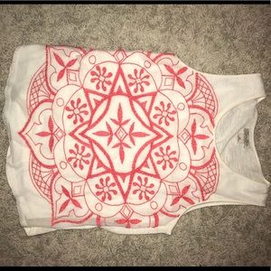 LUCKY BRAND embroidered tank top